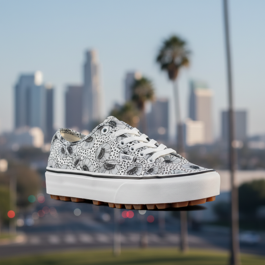 Vans Womens Floral Leather Shoes: The Ultimate Los Angeles Style Guide - Unboxing in Los Angeles, CA in Los Angeles, CA