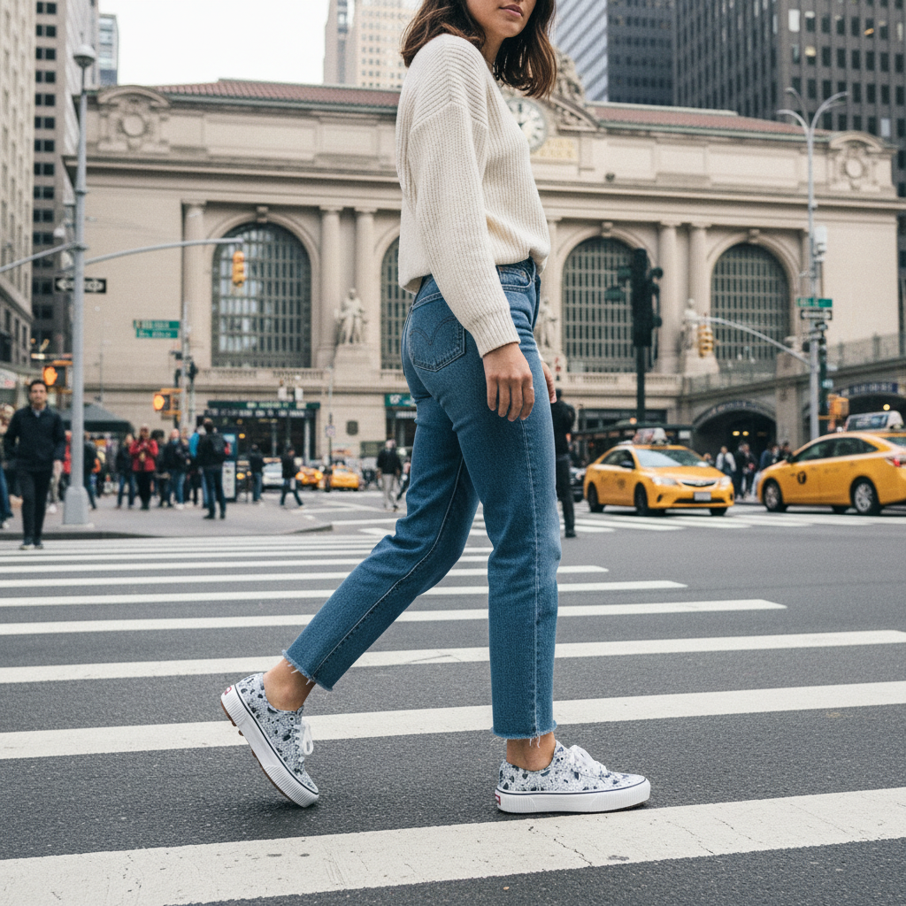 Vans Womens Floral Leather Shoes: The NYC Concrete Jungle Bloom - Unboxing in New York, NY in New York, NY