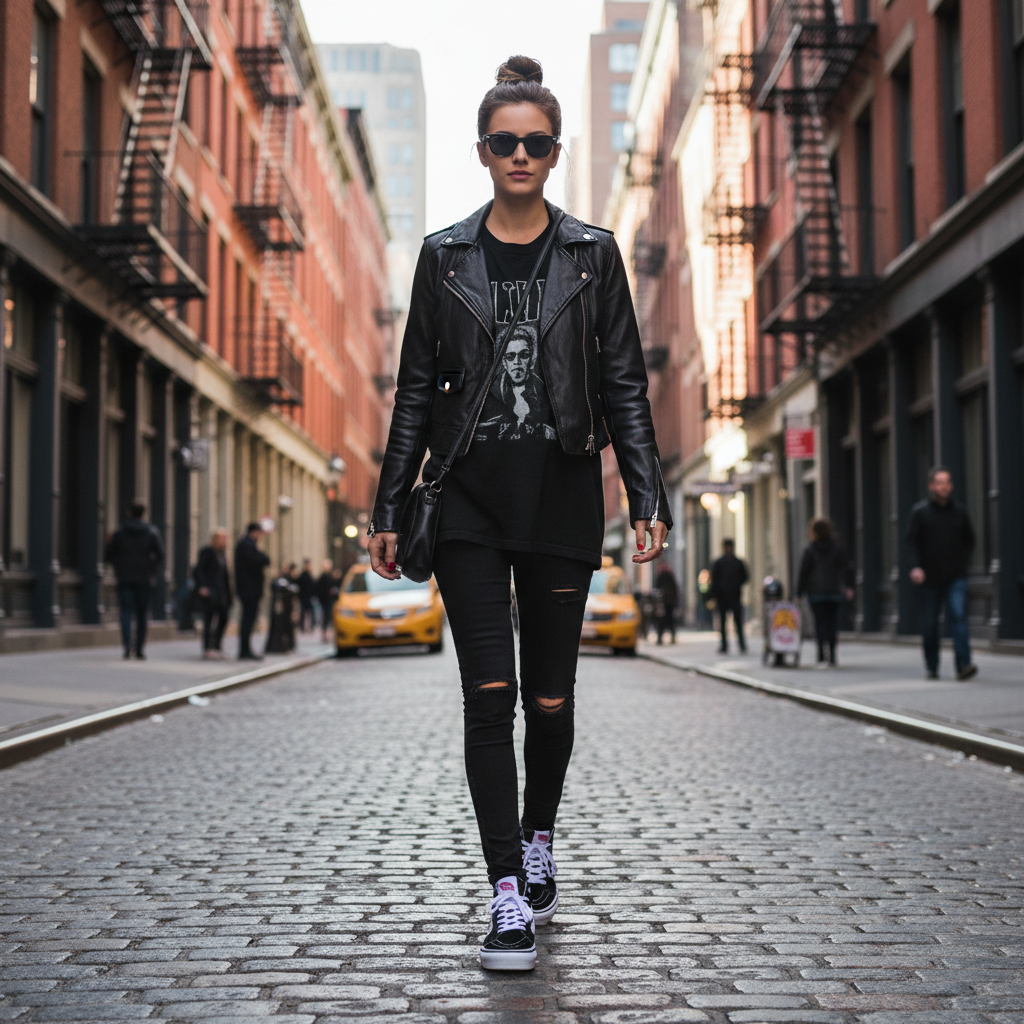 The 'Pop' of Color Your All-Black Wardrobe Demands